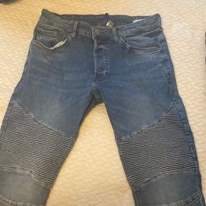 H&M biker skinny jeans